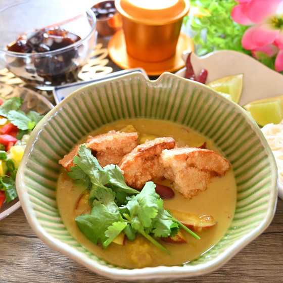 ベトナム料理ショートレッスン：ベトナム菜食カレーコース（2023年3月限定メニュー）