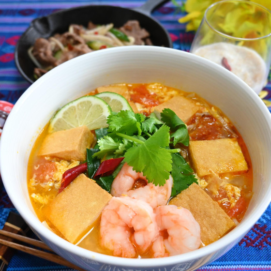 ベトナム 海老とトマトのスープ麺（ブンリュウ）コース！ちょっぴりマニアックなベトナム料理レッスン