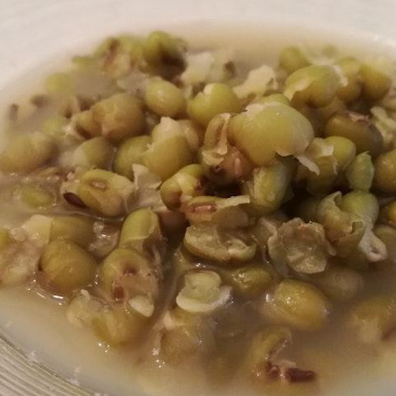 緑豆の甘煮のデザート