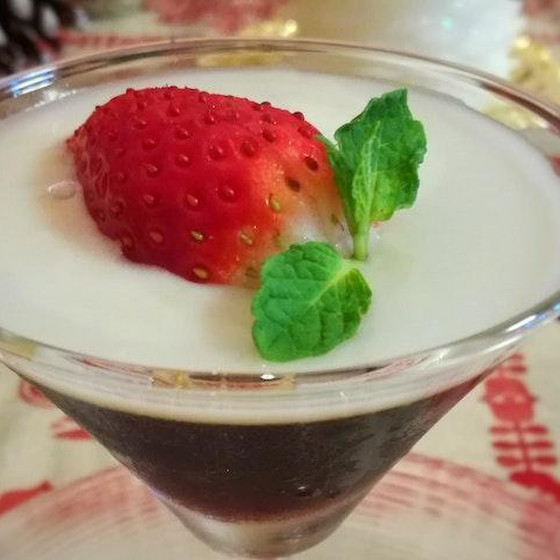 タイ風のコーヒーゼリー