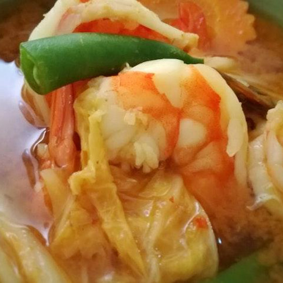 海老と野菜のサワーカレー