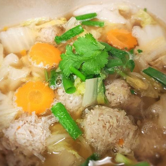 肉団子の春雨野菜スープ