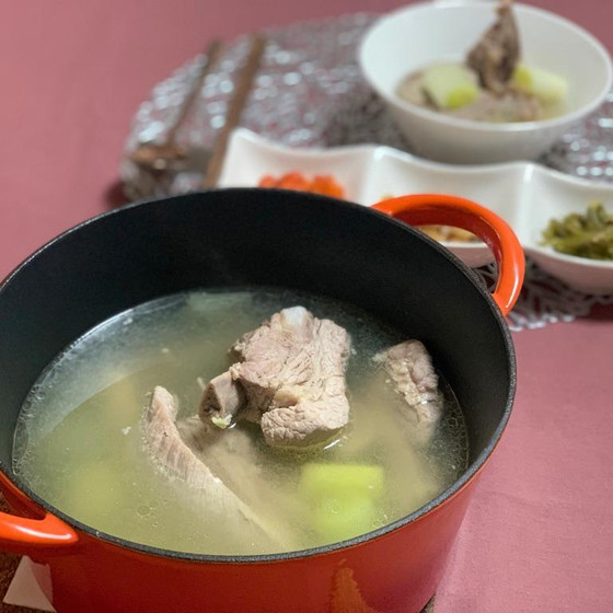 お肉がほろほろほろカルビタン・胡瓜のコッチョリ・チュモクパプレッスン！