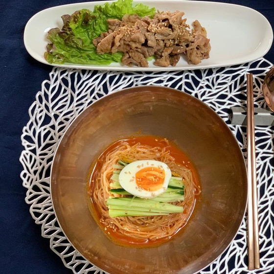 ビビン冷麺・豚肉カルビ・オイムッチム レッスン！