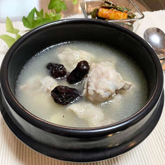 家庭で作れる参鶏湯、白菜の浅漬けキムチ、スイカのフルーツポンチレッスン！