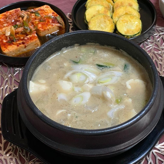 エゴマの純豆腐（들깨순두부）、豆腐の辛い煮物（두부조림 ）、ケランチム（계란찜）レッスン！