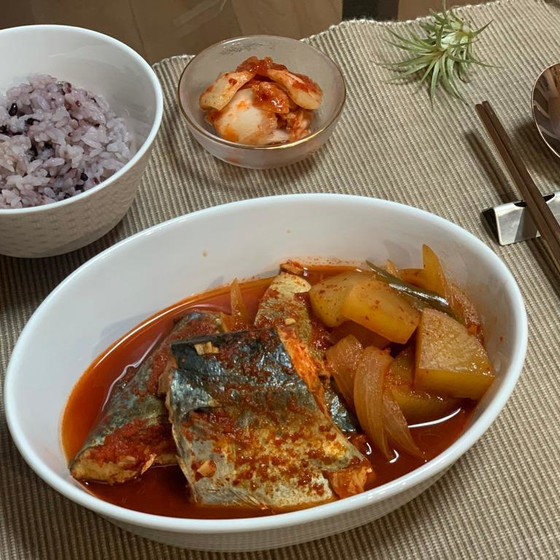 韓国風サバの煮付け（고등어조림）・牛肉と大根のスープ（소고기무국 ）・韓国風梨のコンポート（배숙）レッスン！