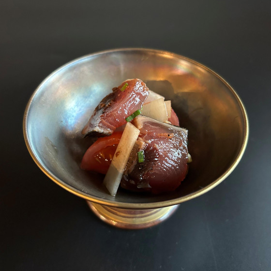 かつおの酒盗あえ
