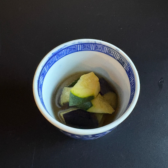 ズッキーニと茄子の煮物