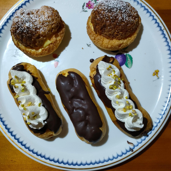 クッキーシューとエクレール