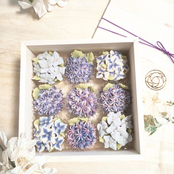 空花オリジナル　あんこのおはぎ（9個入り）・紫陽花