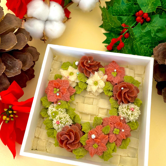 あんこのお花　クリスマスおはぎBOXレッスン