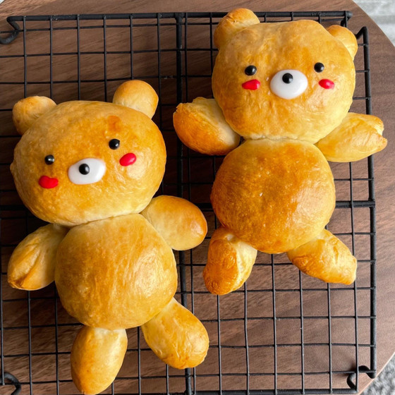 【親子パン教室】お手軽！あんこ入りクマパン