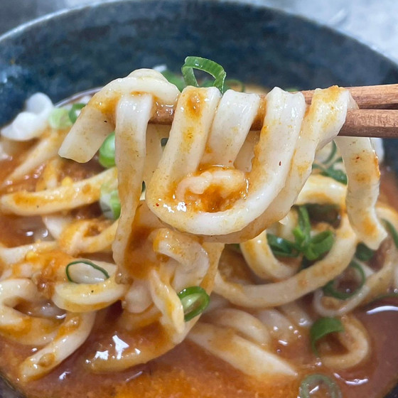 手打ちｶﾚｰうどん