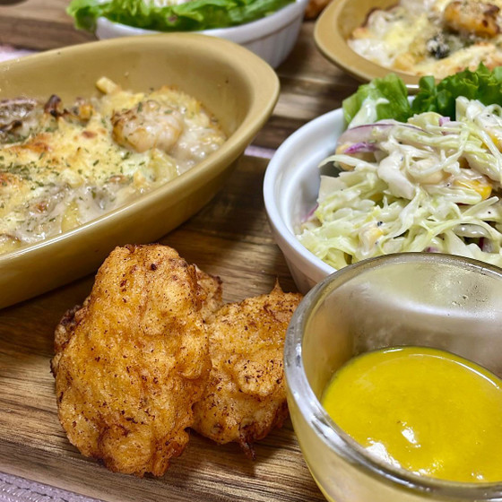 ホワイトソースから手作りする海老のマカロニグラタン🤤