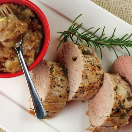 ”惠のソース”甘い玉ねぎの旨味がたまらないオニオンママレードをお肉のソースに！