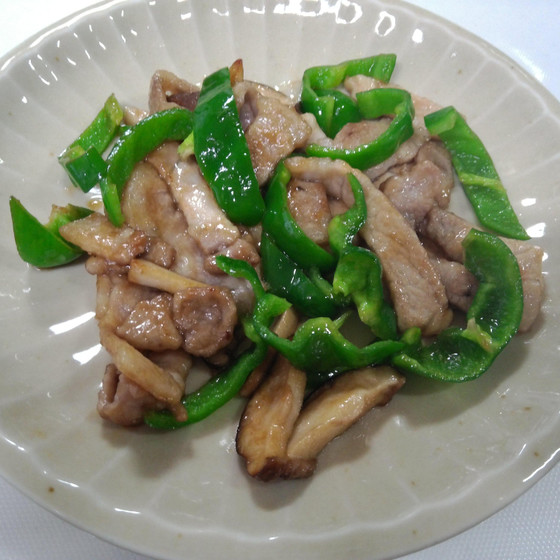 ピーマンと豚肉のソテー