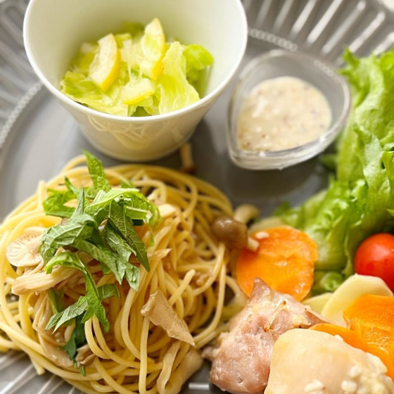 オンライン麹生活きのこパスタプレート