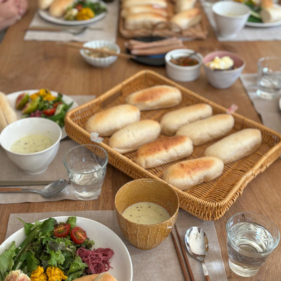 ご飯と麹の酵母で焼くコッペパンLesson