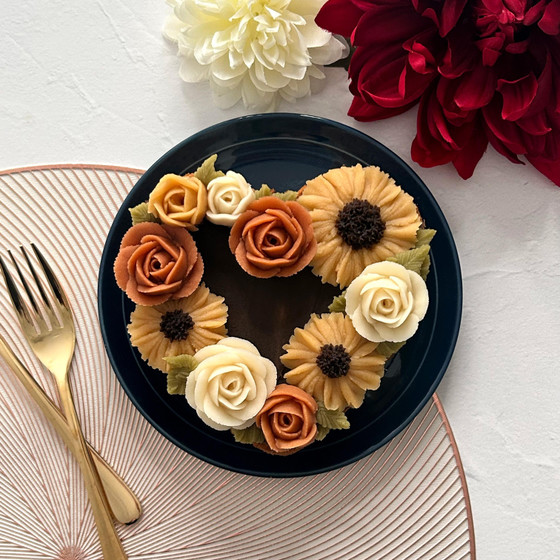 秋の花かんむりケーキレッスン