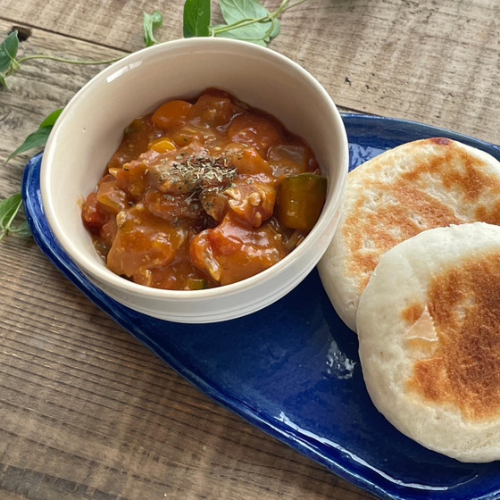 グルテンフリー米粉パン！スパイスからつくる発酵麹カレー麹ナン作り