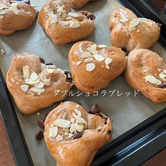 初めての手ごねパン【ダブルショコラ】