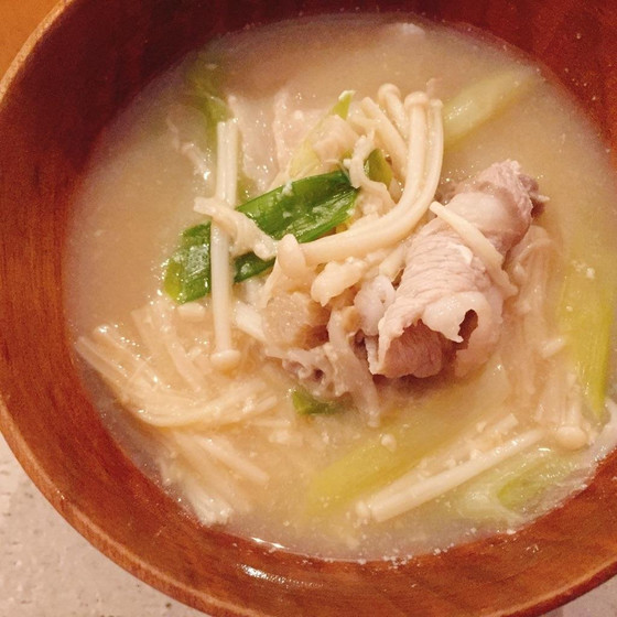 お家で作れる】「身体の芯から温まる「豆乳みそ汁」（しょうが