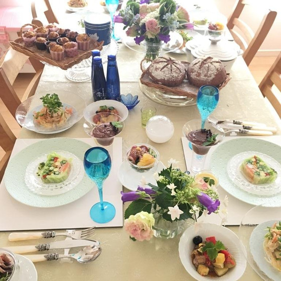 Table jardin blanc