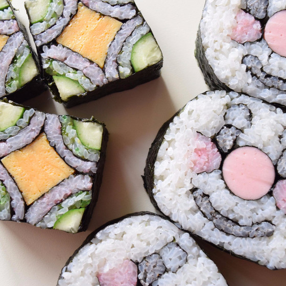 フラワーゼリー　飾り巻き寿司教室　tomo-roll