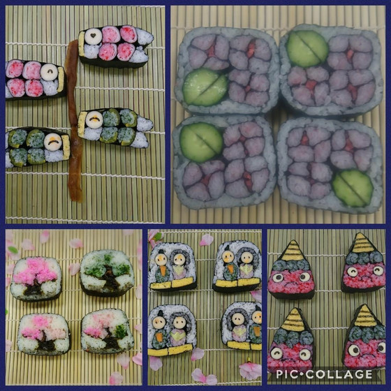 子供も一緒に参加できる　デコ巻き寿司教室キッチンルアナ