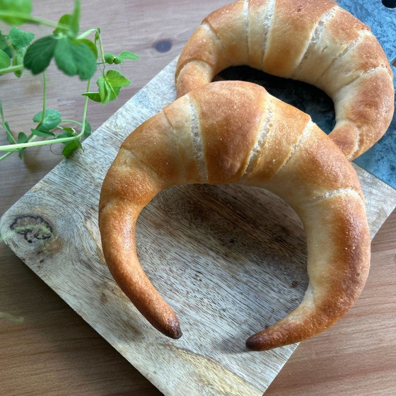 米粉パンとスペルト小麦パン  BakeUp