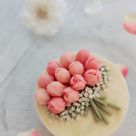 あんこのお花　Flower cake 花Temari   