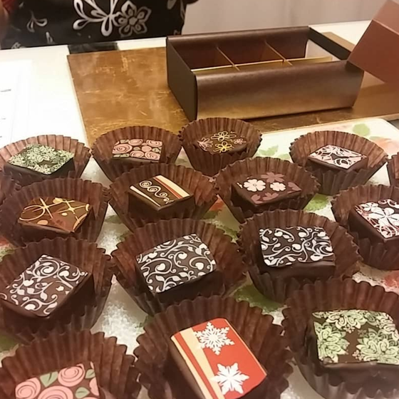 そのままギフトに♥バレンタインチョコレッスン 転写ショコラ