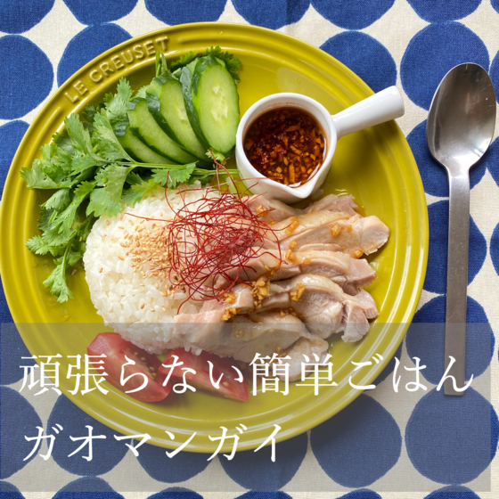 頑張らないご飯【旨味たっぷり♪カオマンガイ】絶品ダレが旨い！