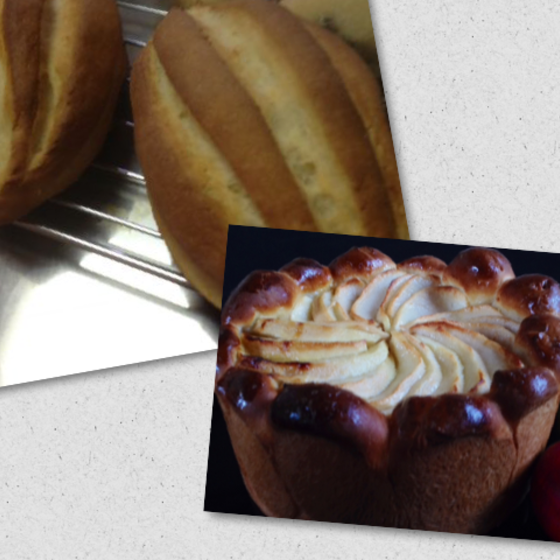 リンゴとさつまいものケーキパン・ミルクハース