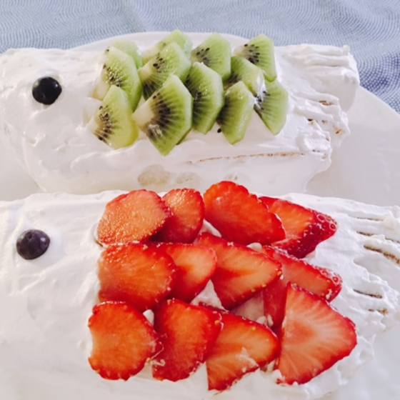 こどもの日に可愛い鯉のぼりケーキ