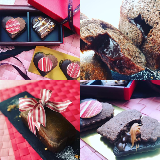 バレンタイン💕キャラメルショコラ＆フォンダンショコラ食パン