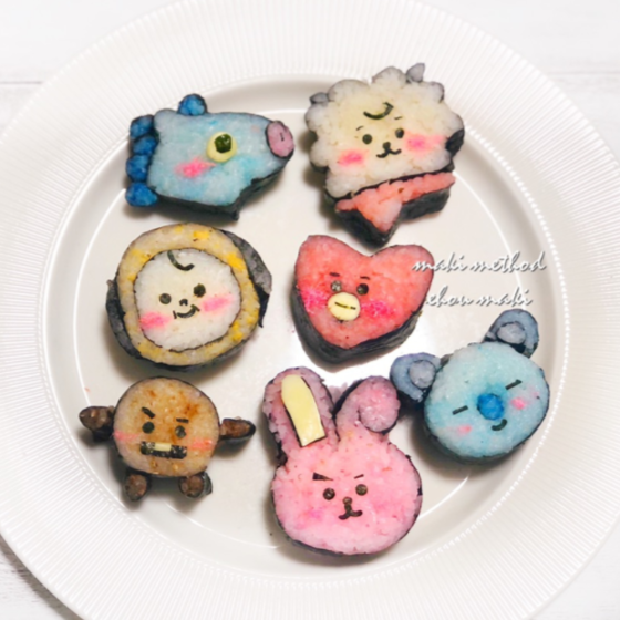 セインイルのお祝いに！ＢＴ２１　クッキー＆タタの巻き寿司で誕生日をお祝いしませんか
