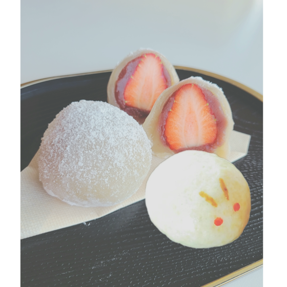 春の和菓子！いちご大福＆うさぎ饅頭