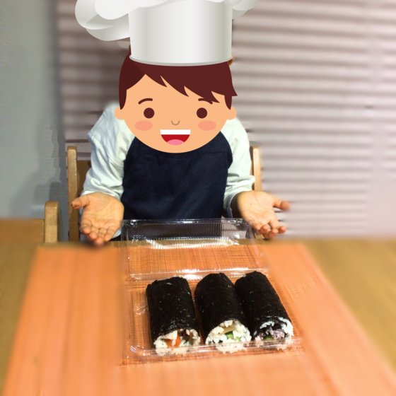親子でつくる季節のお料理 節分のお話と恵方巻体験(復習用の海苔付)