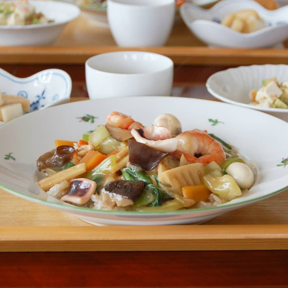 体の中からキレイになれる　アンチエイジングな中華丼