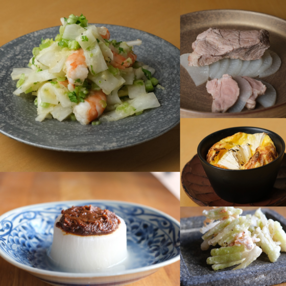 野菜基礎講座 はじまりの一回 大根から学ぶ、五つの調理の基本