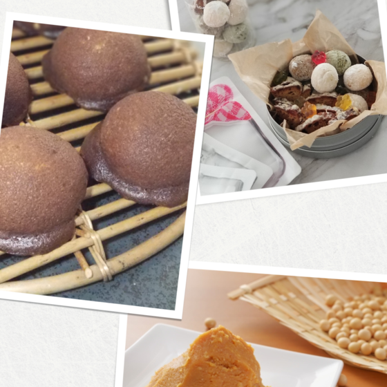 ココアスイートブール６個×お菓子仕上げ体験さらに詰め放題　又は　みんなでわいわい味噌作り体験１キロ分お持ち帰り