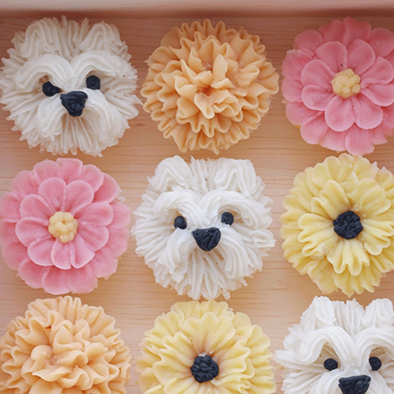 わんこのお花絞り　体験レッスン