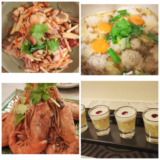タイシーフード料理 「揚げ魚のスパイシーハーブソース」