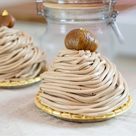 ほうじ茶プリンモンブラン