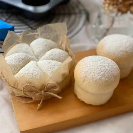 3品同時に！①カマンベールチーズパン②豆乳クリームパン③しっとり豆乳かぼちゃケーキ