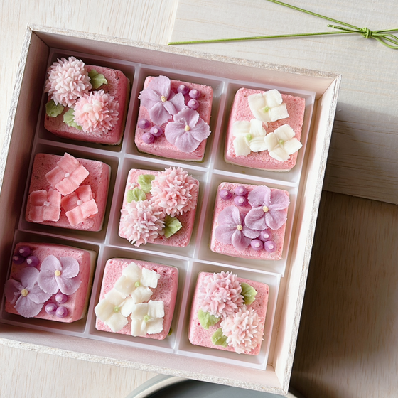 あんこのお花とキューブケーキレッスン