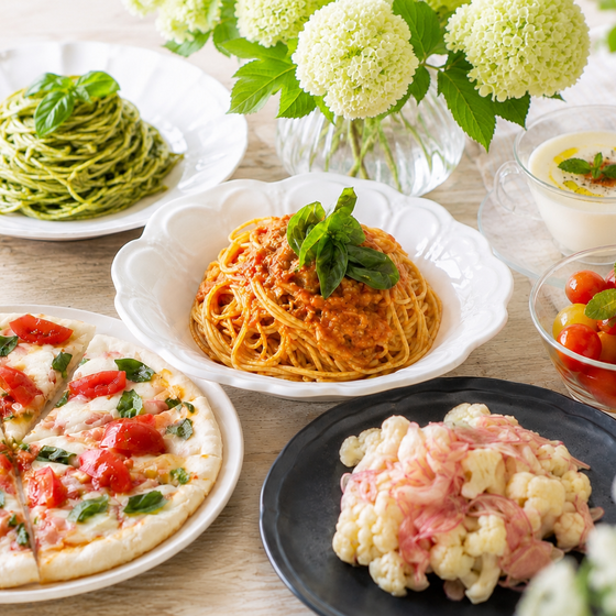 季節を味わう♪米粉ピザと初夏パスタレッスン