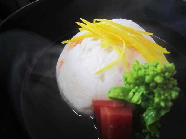 「茶懐石」講座・煮物椀・蟹真薯